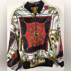 Silk Baroque Reversible 90’s Bomber Jacket